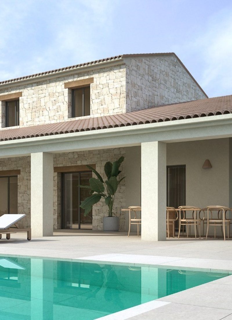 Vista exterior piscina